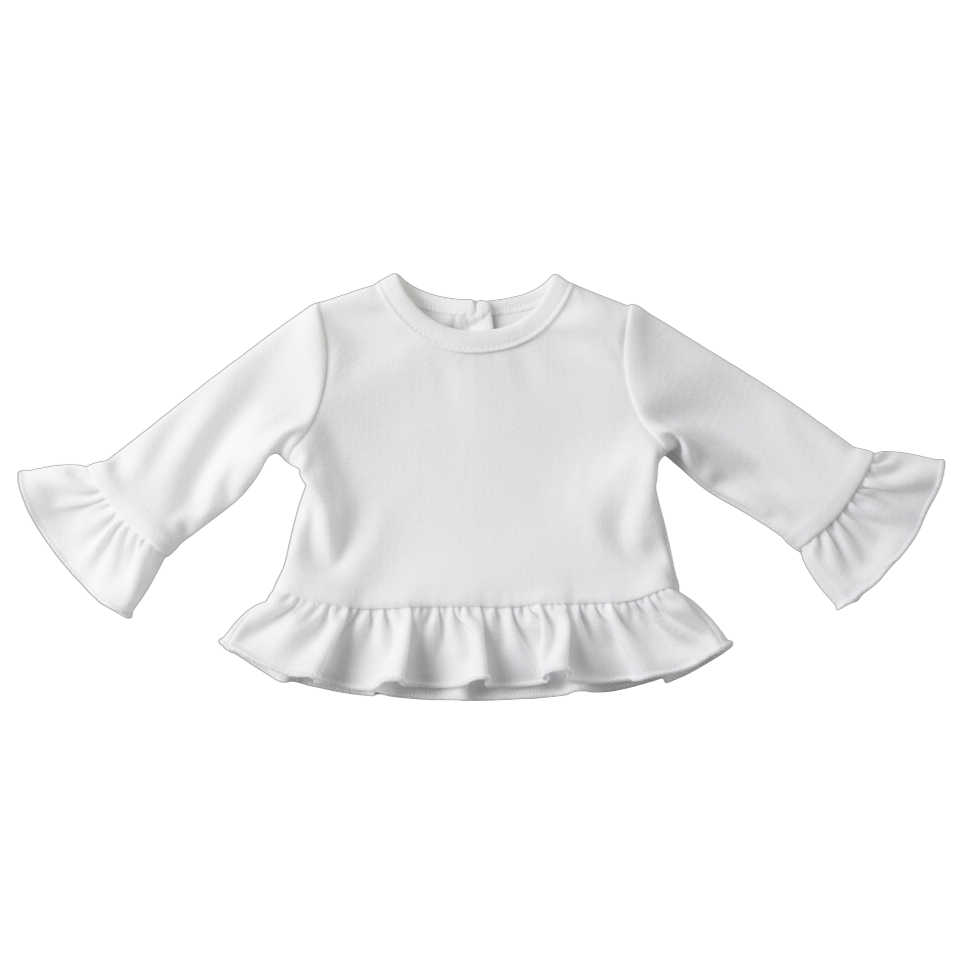 18" Doll Long Sleeve Ruffle T-Shirt