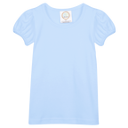Girls Short Sleeve Plain T-Shirt