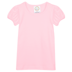 Girls Short Sleeve Plain T-Shirt