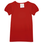 Girls Short Sleeve Plain T-Shirt