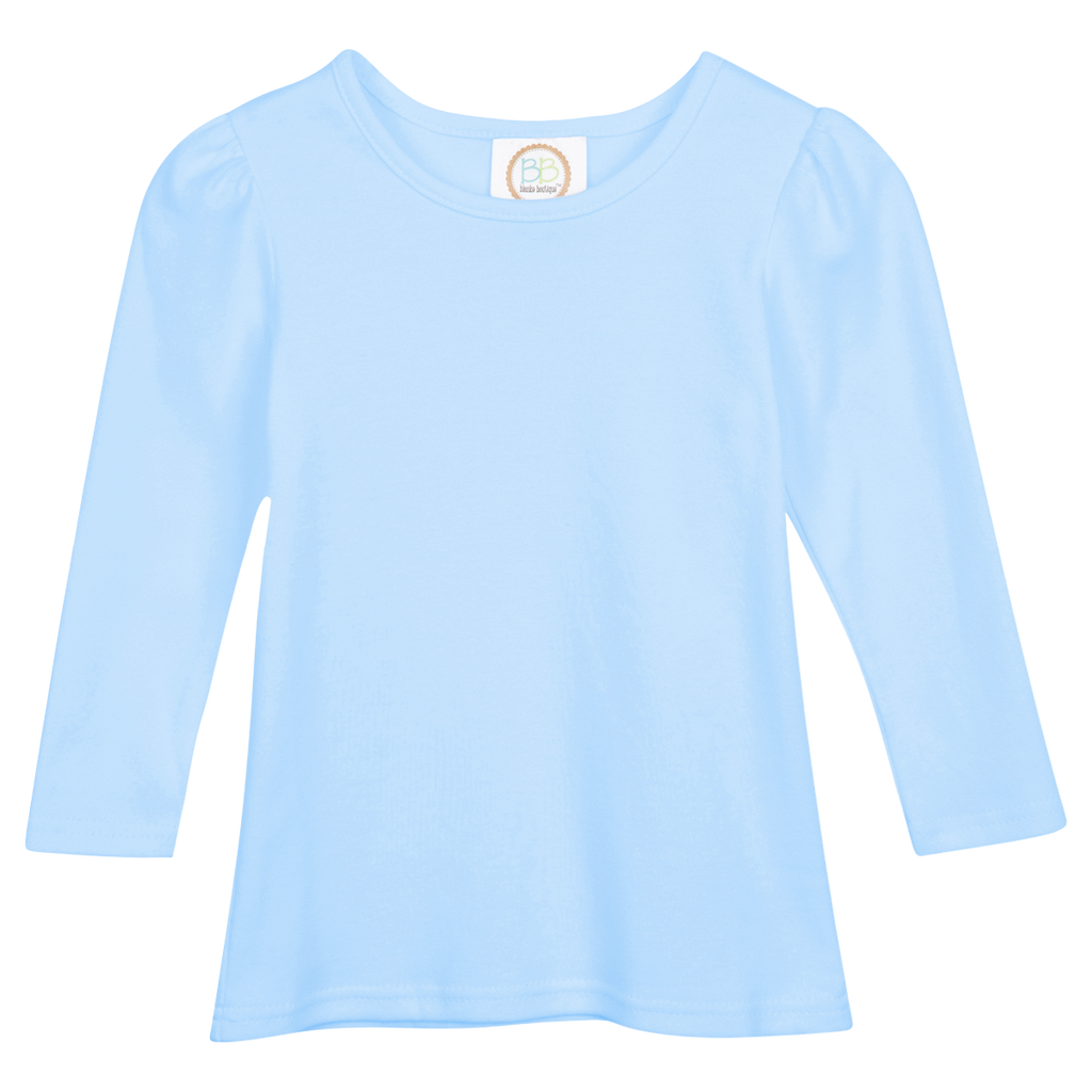 Girls Long Sleeve Plain T-Shirt