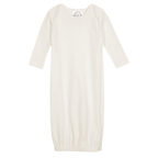 Unisex Long Sleeve Infant Gown with Hidden Zipper