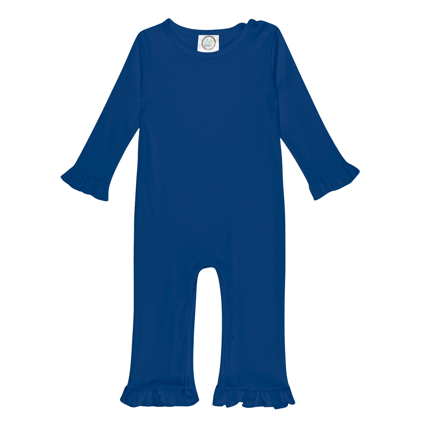 Girls Long Sleeve Ruffle Romper