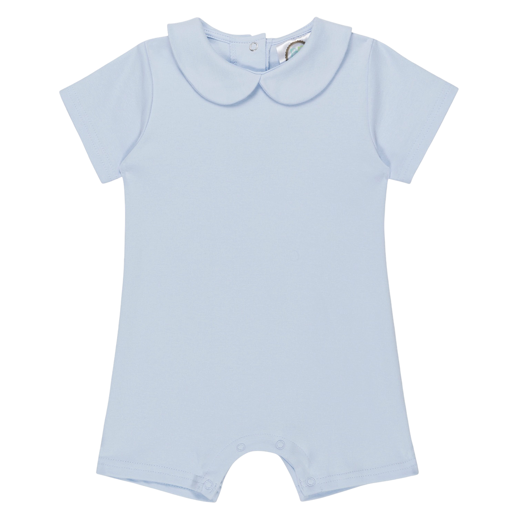 Boys Short Sleeved Peter Pan Romper