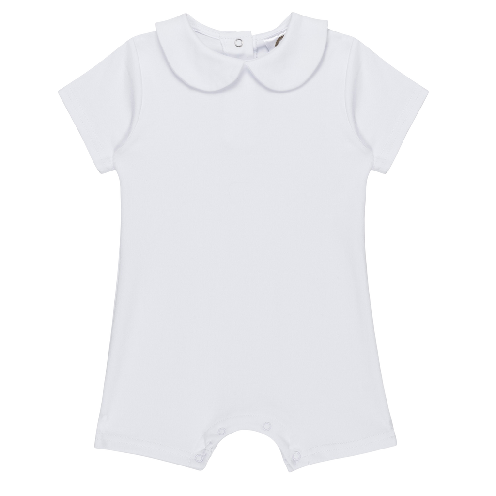 Boys Short Sleeved Peter Pan Romper