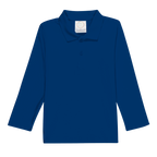Boys Long Sleeve Polo Style Collared Shirt