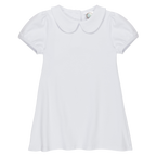 Girls Short Sleeve Peter Pan Dress