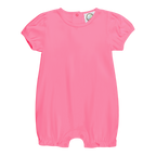 Girls Puff Sleeved Ruffle Leg Romper