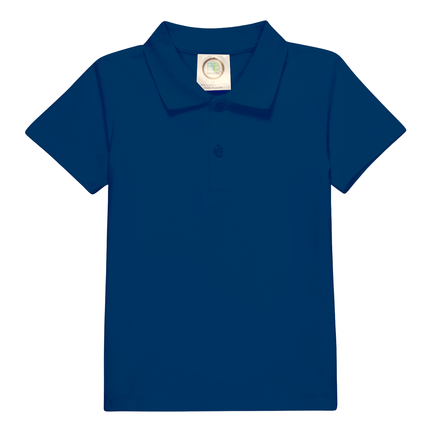 Boys Short Sleeve Polo Style Collared Shirt