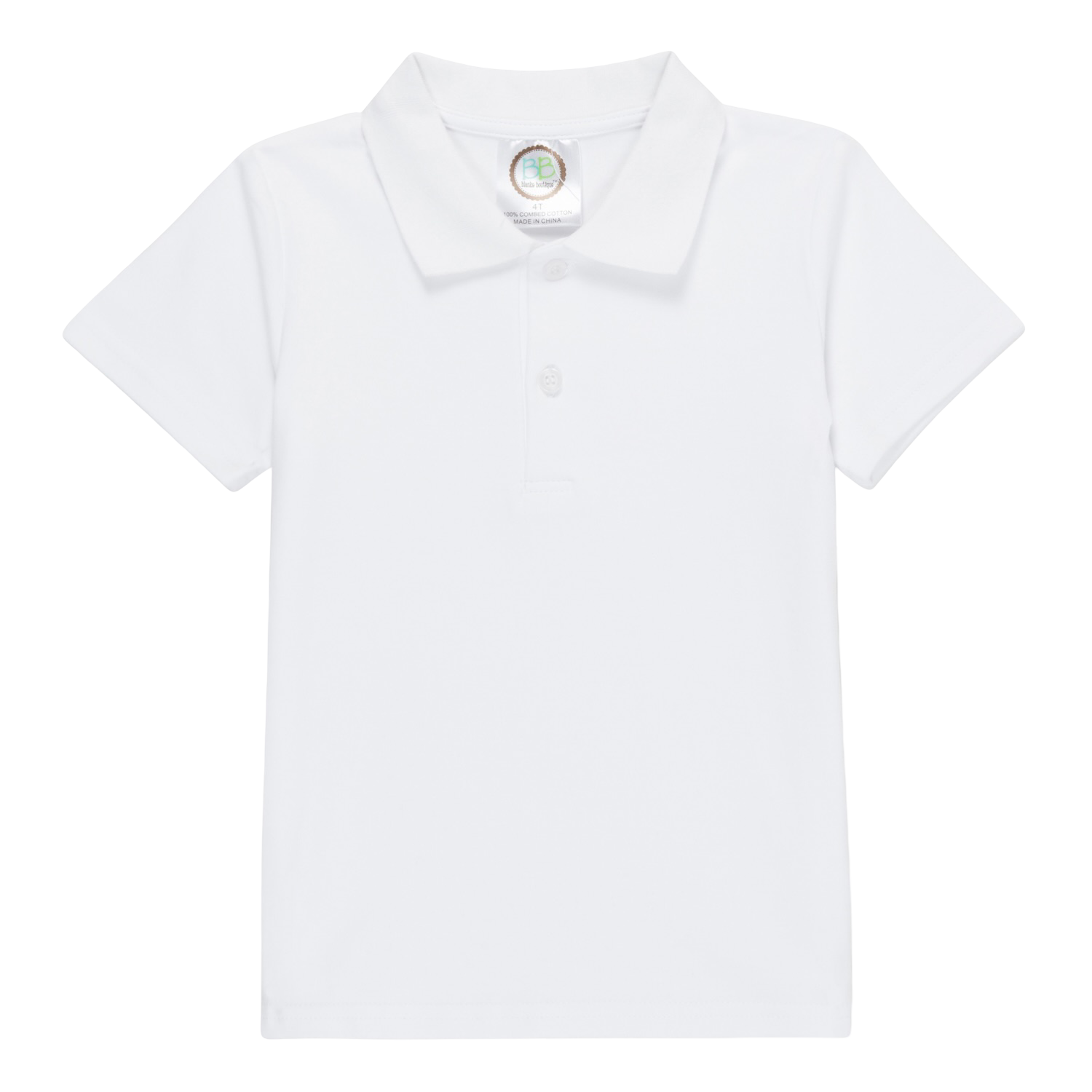 Boys Short Sleeve Polo Style Collared Shirt