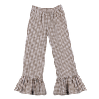 Girls Gingham Ruffle Pants