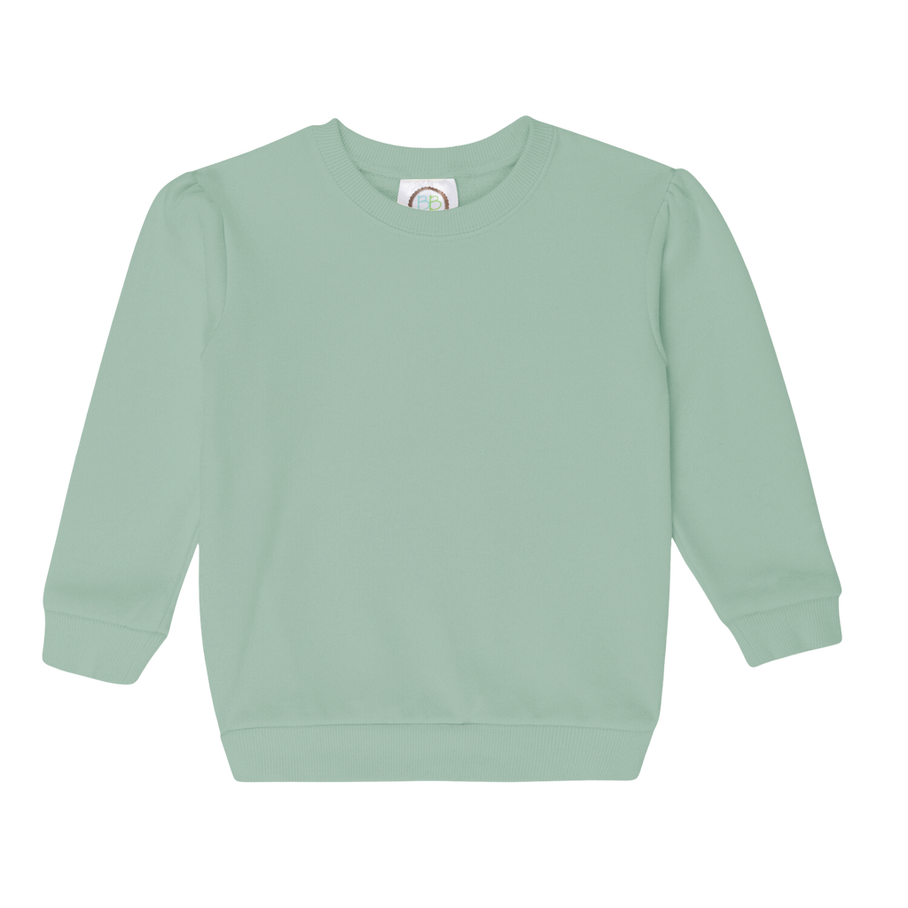 Girls Puff Sleeve Sweatshirt