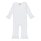 Girls Long Sleeve Ruffle Romper