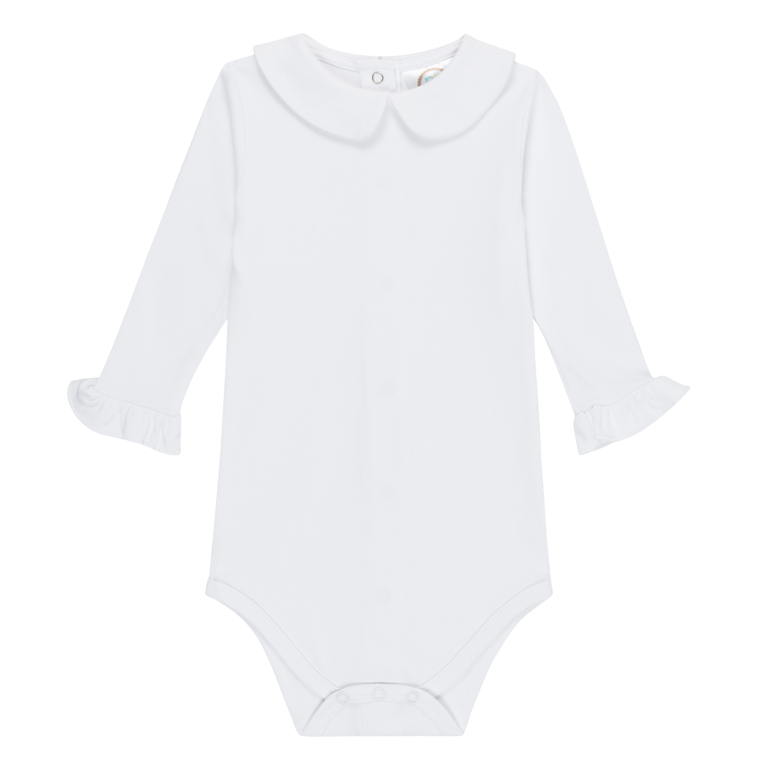 Girls Long Sleeve Peter Pan Collar Infant Bodysuit
