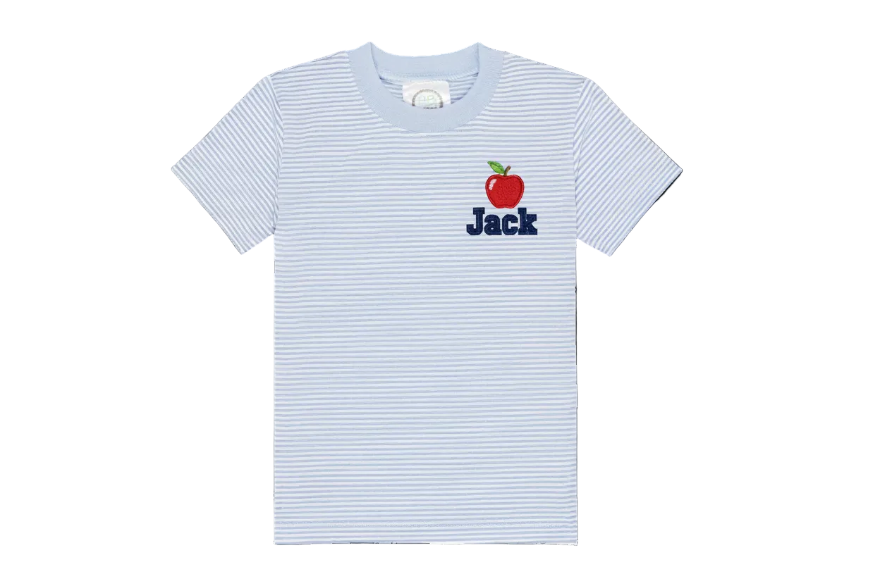 Boys Short Sleeve Striped Tee Shirt