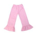 Girls Gingham Ruffle Pants