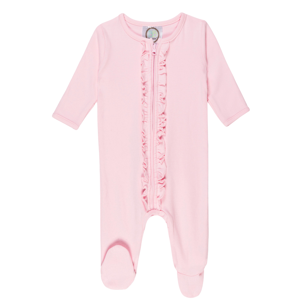 Infant Ruffle Zipper Sleeper