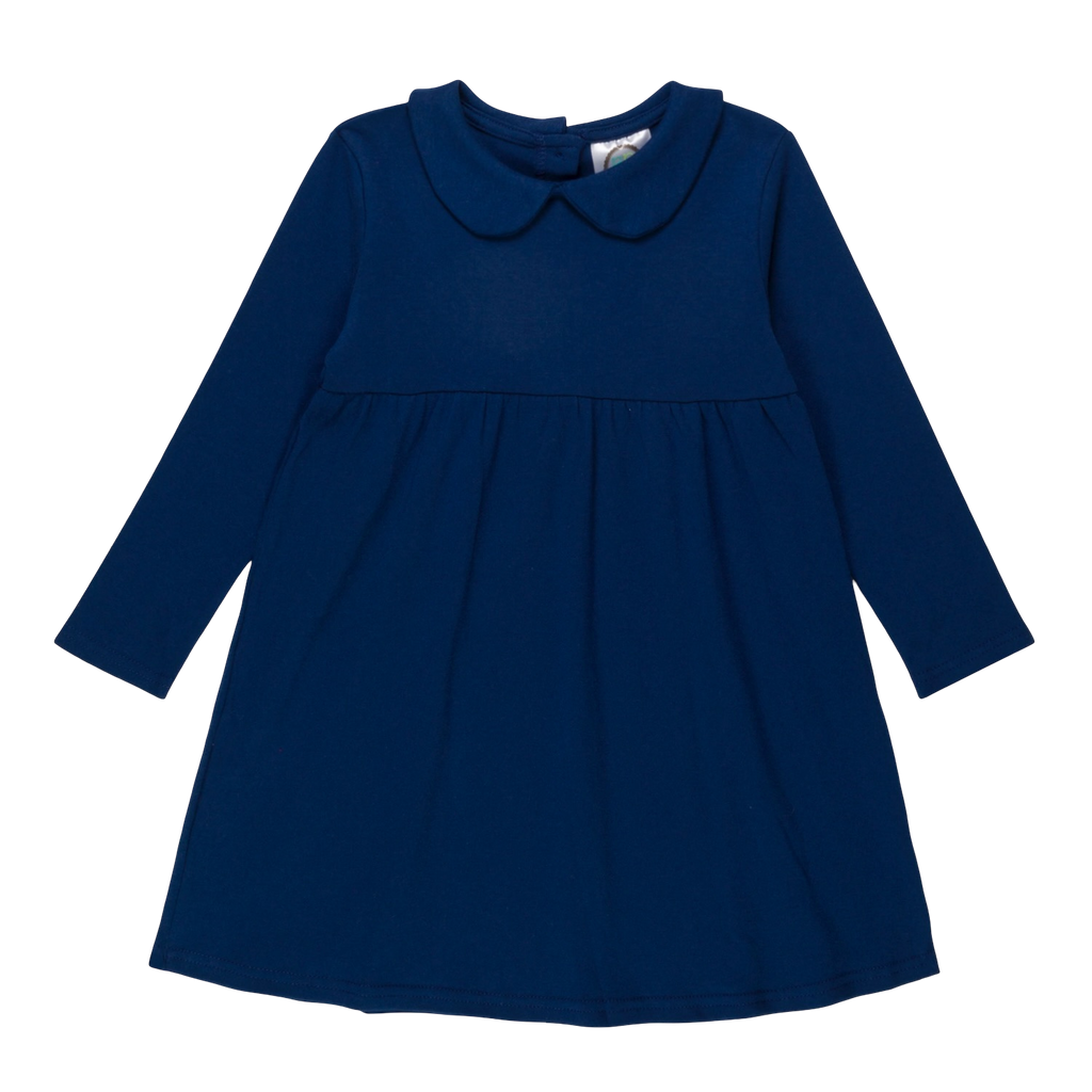 Girls Long Sleeve Peter Pan Dress