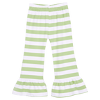 Girls Striped Ruffle Pants