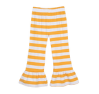 Girls Striped Ruffle Pants