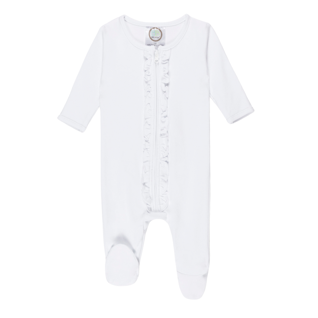 Infant Ruffle Zipper Sleeper