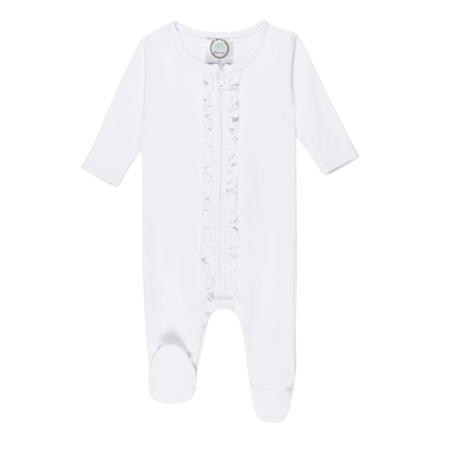 Infant Ruffle Zipper Sleeper