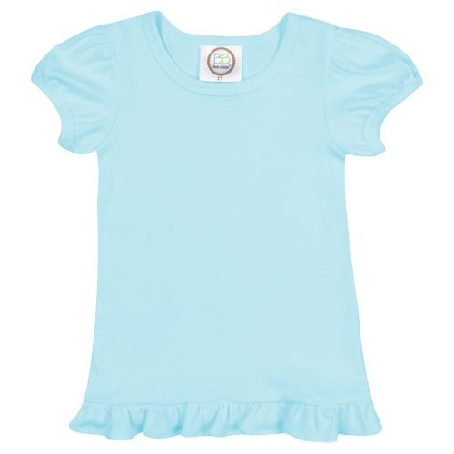 Girls Short Sleeve Ruffle T-Shirt