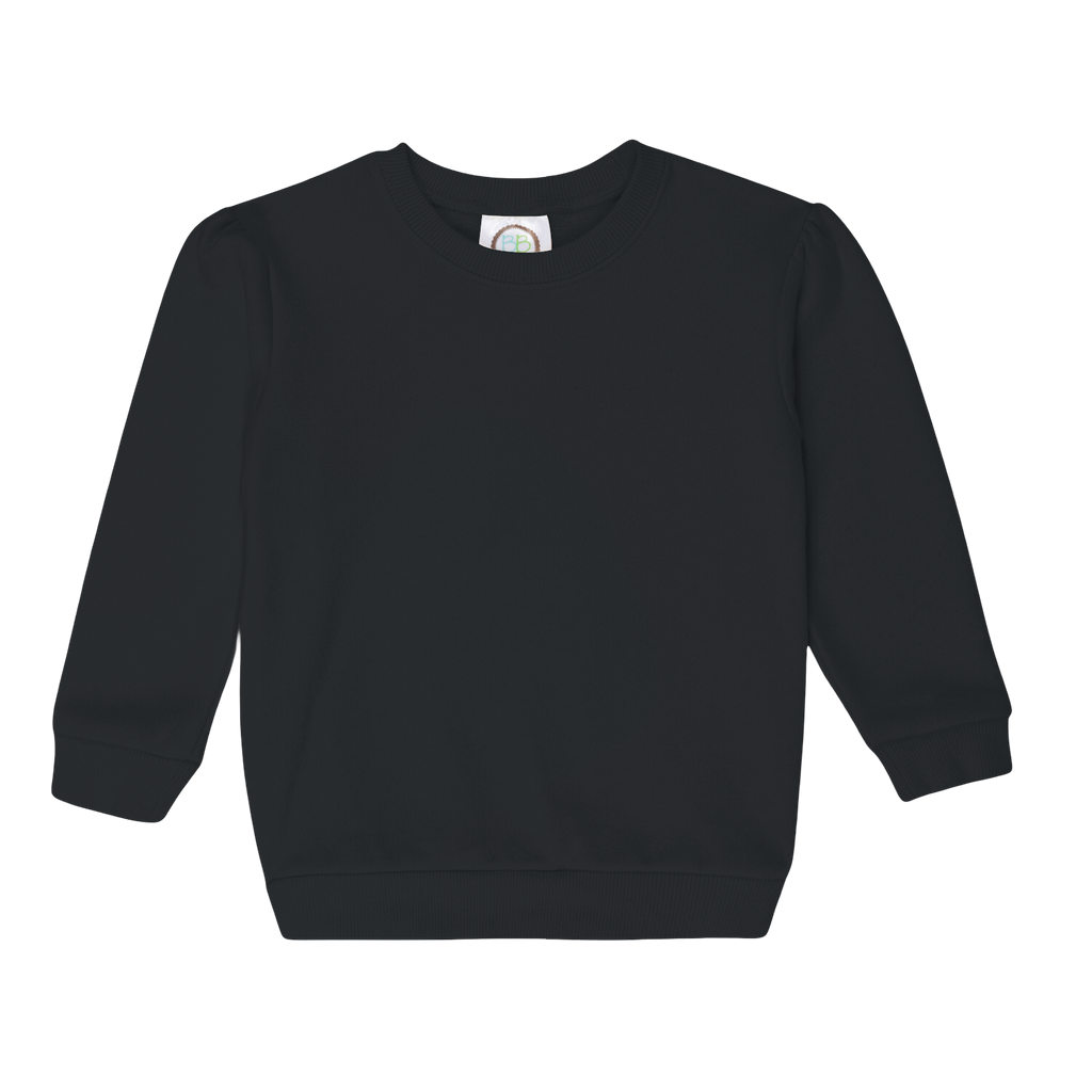 Girls Puff Sleeve Sweatshirt