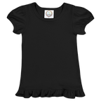 Girls Short Sleeve Ruffle T-Shirt