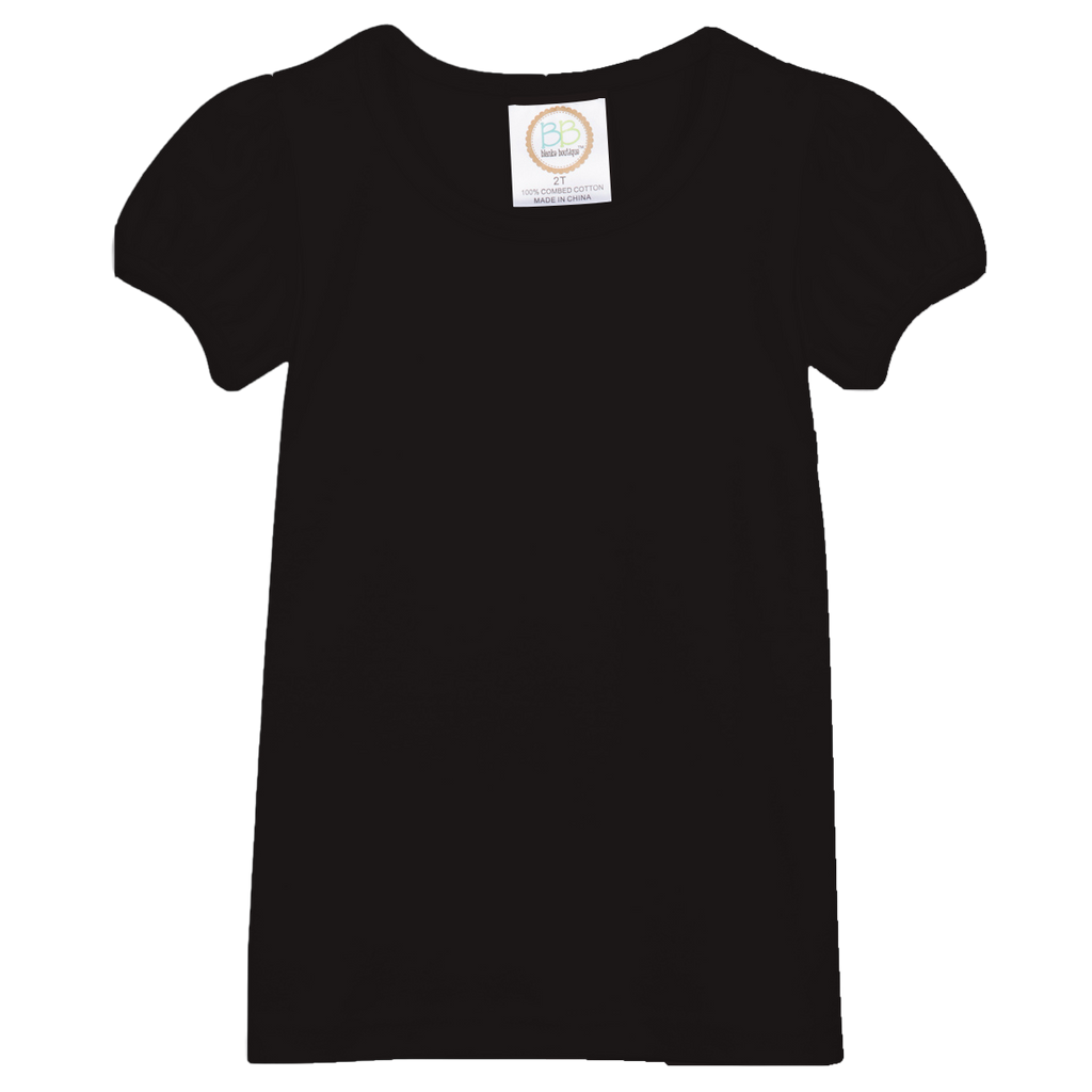 Girls Short Sleeve Plain T-Shirt