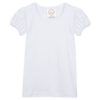 Girls Short Sleeve Plain T-Shirt