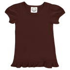 Girls Short Sleeve Ruffle T-Shirt