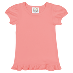 Girls Short Sleeve Ruffle T-Shirt