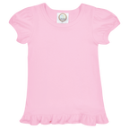 Girls Short Sleeve Ruffle T-Shirt