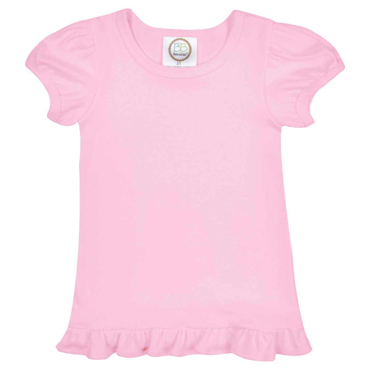 Girls Short Sleeve Ruffle T-Shirt