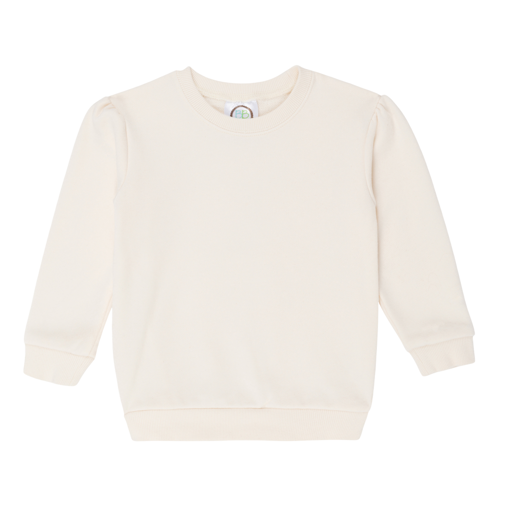 Girls Puff Sleeve Sweatshirt