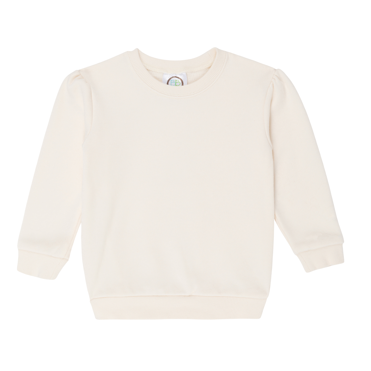 Girls Puff Sleeve Sweatshirt