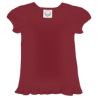 Girls Short Sleeve Ruffle T-Shirt