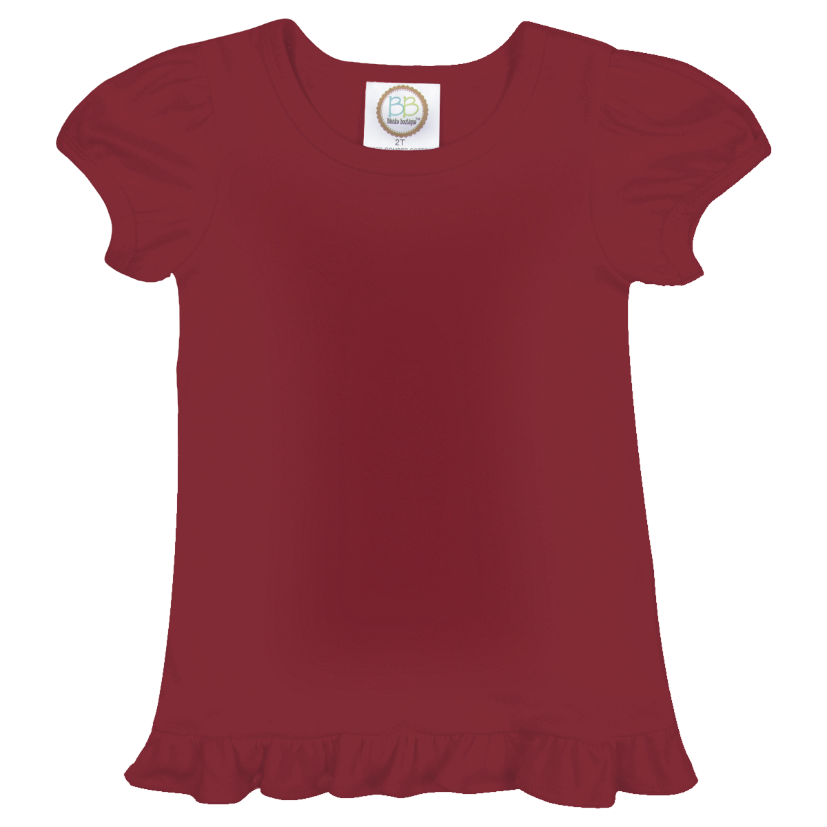 Girls Short Sleeve Ruffle T-Shirt