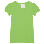 Girls Short Sleeve Plain T-Shirt