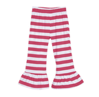 Girls Striped Ruffle Pants