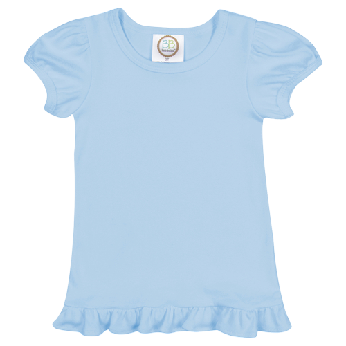 Girls Short Sleeve Ruffle T-Shirt
