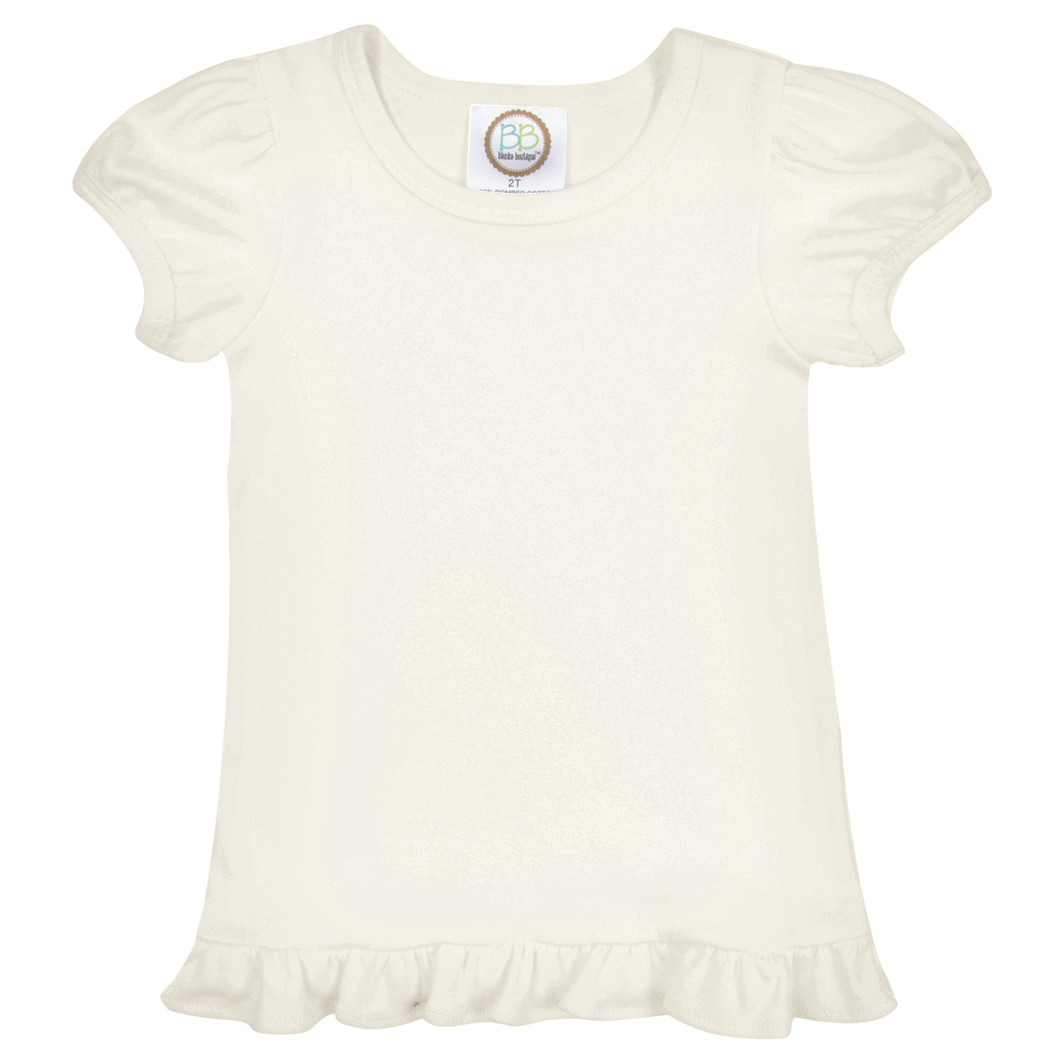 Girls Short Sleeve Ruffle T-Shirt