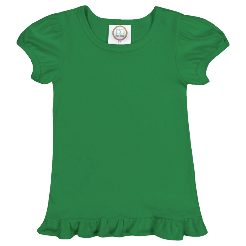 Girls Short Sleeve Ruffle T-Shirt