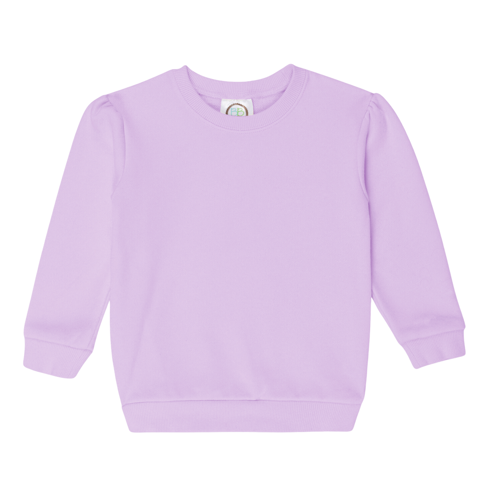 Girls Puff Sleeve Sweatshirt