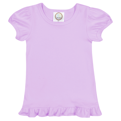 Girls Short Sleeve Ruffle T-Shirt