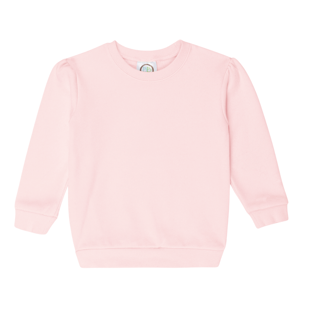 Girls Puff Sleeve Sweatshirt