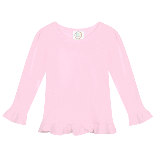 Girls Long Sleeve Ruffle T-Shirt