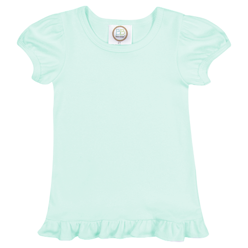 Girls Short Sleeve Ruffle T-Shirt
