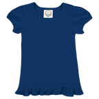 Girls Short Sleeve Ruffle T-Shirt